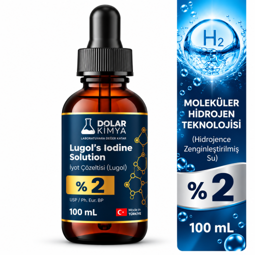 Lugol İyot Çözeltisi %2 (Cam Damlalıklı,Lügol) | 100 mL - Görsel 2