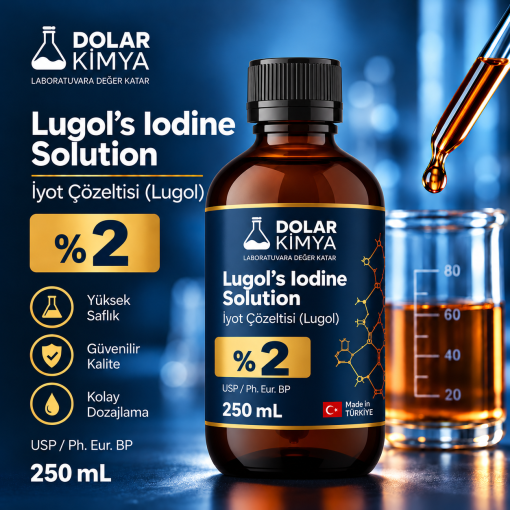 Lugol İyot Çözeltisi %2 (Cam Şişe Lügol) | 250 mL - Görsel 2