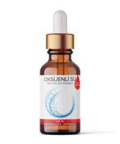 Oksijenli Su (Hidrojen Peroksit %3,Cam Damlalıklı) | 100 Gram