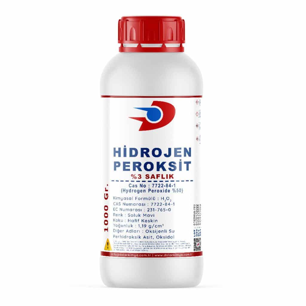 Oksijenli Su HidrojenPeroksit3 1000Gram