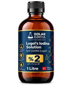Lugol İyot Çözeltisi %2 (Cam Şişe Lügol) | 1000 mL