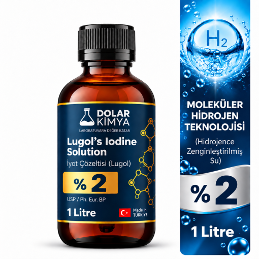 Lugol İyot Çözeltisi %2 (Cam Şişe Lügol) | 1000 mL - Görsel 2