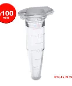 Fıratmed Ependorf Tüpü (Eppendorf Tüpü) Renk:Şeffaf - 1.5 mL x 100 Adet
