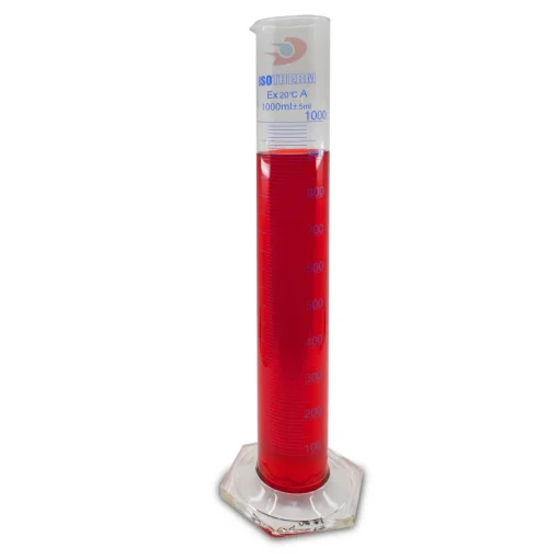 Cam Mezür (Isotherm) | Uzun Form | Altgen Taban | 1000 mL - Görsel 2
