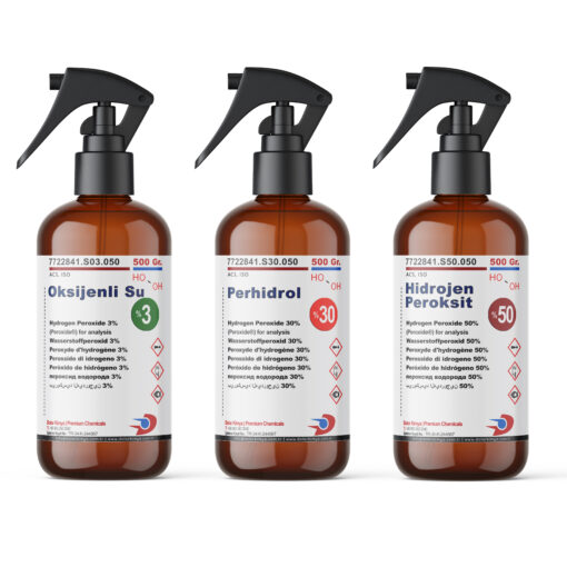 Perhidrol %30 Sprey Başlıklı | 0.50 Kg (Hidrojen Peroksit) - Görsel 2