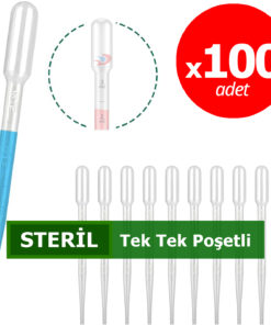 STERİL Pastör Pipet (Plastik) - 3 mL x 100 Adet