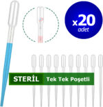 STERİL Pastör Pipet (Plastik) - 3 mL x 20 Adet