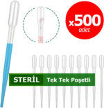 STERİL Pastör Pipet (Plastik) - 3 mL x 500 Adet