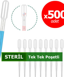 STERİL Pastör Pipet (Plastik) - 3 mL x 500 Adet