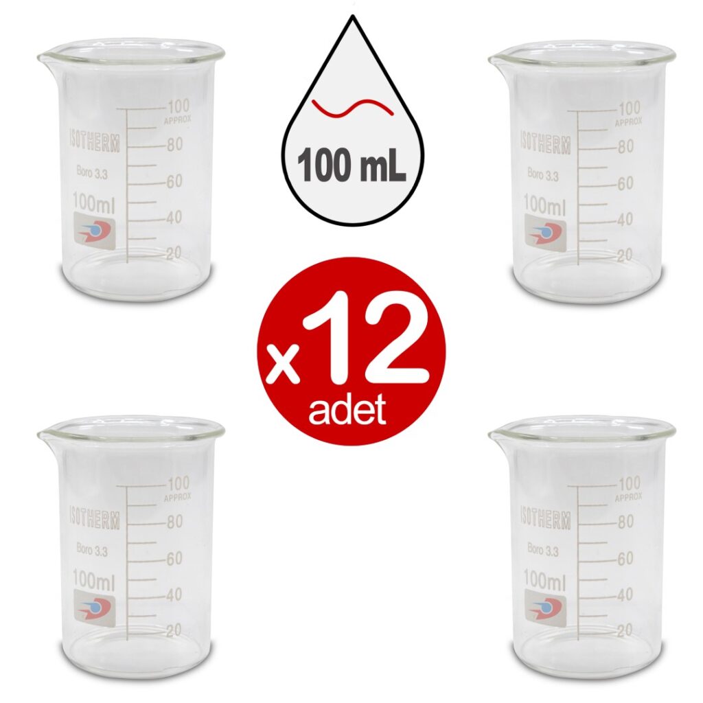 Cam Beher | Kısa Form - 100 mL x 12 ADET