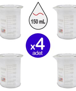 Cam Beher | Kısa Form - 150 mL x 4 ADET
