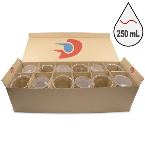 Cam Beher | Kısa Form - 250 mL x 12 ADET Ambalajı