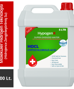 HypogenX Genel Temizlik Solüsyonu - 5 Litre Sprey Başlıklı (Hipokloröz Asit Bazlı,Alkolsüz)
