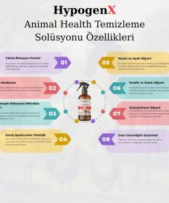 HypogenX Animal Health Göz ve Kulak Temizleme Solüsyonu - 5 Litre (Hipokloröz Asit Bazlı)