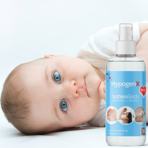 HypogenX Bebek ve Çocuk Dezenfektanı - 200 mL Sprey Başlıklı (Hipokloröz Asit Bazlı) - Görsel 6