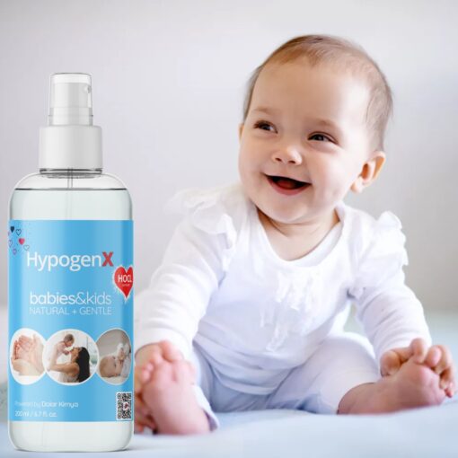 HypogenX Bebek ve Çocuk Dezenfektanı - 200 mL Sprey Başlıklı (Hipokloröz Asit Bazlı) - Görsel 13