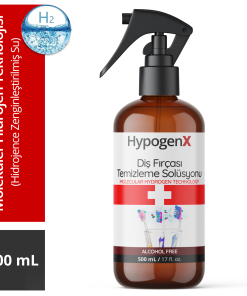 HypogenX Diş Fırçası Temizleme Solüsyonu - 500 mL (Hipokloröz Asit Bazlı)
