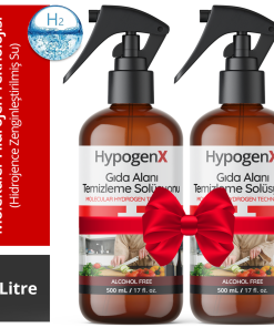 HypogenX Gıda Alanı Temizleme Solüsyonu - 1 Litre Sprey Başlıklı (Hipokloröz Asit Bazlı)