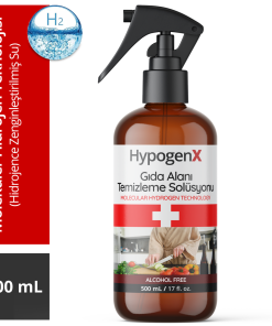 HypogenX Gıda Alanı Temizleme Solüsyonu - 500 mL Sprey Başlıklı (Hipokloröz Asit Bazlı)