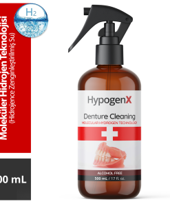 HypogenX Takma Diş Temizleme Solüsyonu - 500 mL (Hipokloröz Asit Bazlı)