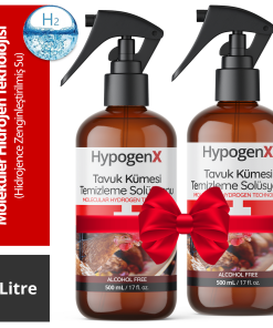 HypogenX Tavuk Kümesi Temizleme Solüsyonu - 1 Litre Sprey Başlıklı (Hipokloröz Asit Bazlı)
