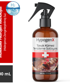 HypogenX Tavuk Kümesi Temizleme Solüsyonu - 500 mL Sprey Başlıklı (Hipokloröz Asit Bazlı)