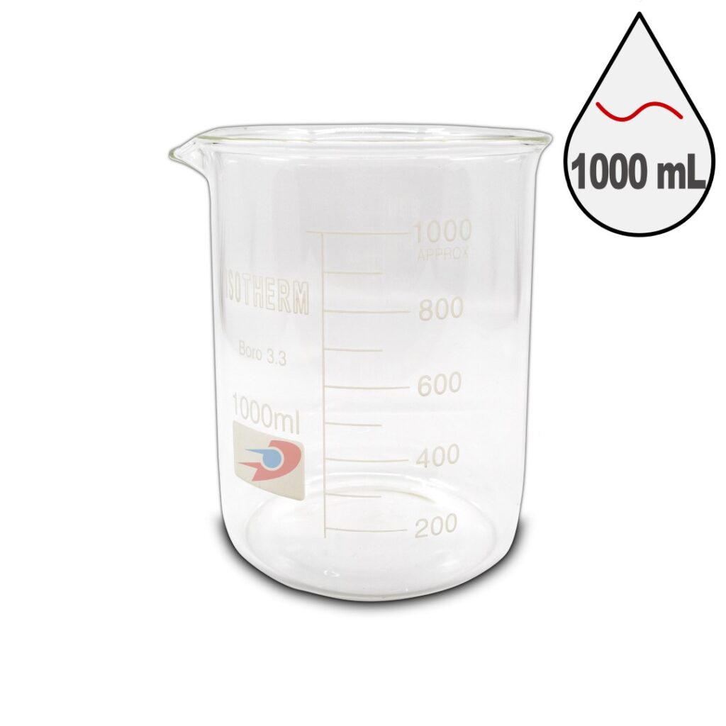Isotherm CamBeher KisaForm Borosilikat Dereceli 1000mL 1