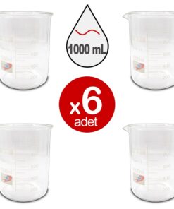 Cam Beher | Kısa Form - 1000 mL x 6 ADET