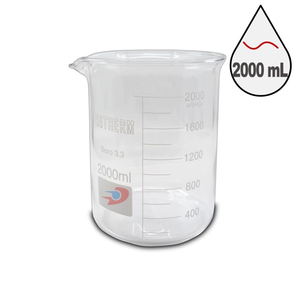 Isotherm CamBeher KisaForm Borosilikat Dereceli 2000mL