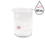 Cam Beher | Kısa Form - 400 mL (Borosilikat,Dereceli)