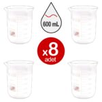 Cam Beher | Kısa Form - 600 mL x 8 ADET