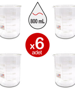 Cam Beher | Kısa Form - 800 mL x 6 ADET