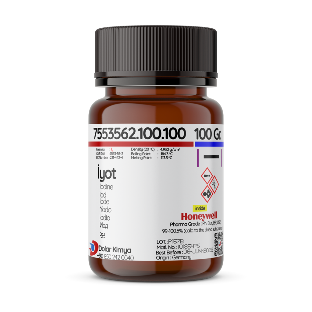 iyot iodine 100Gram Dolarkimya