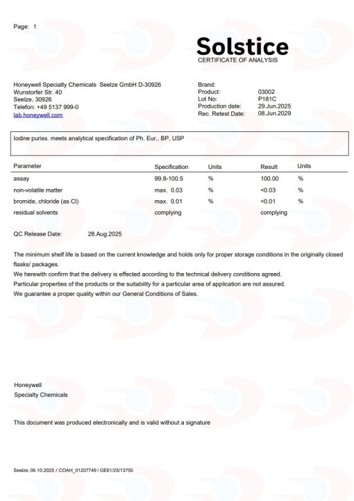 Saf İyot (Iodine Kristal) | 1.00 Kg - Görsel 4
