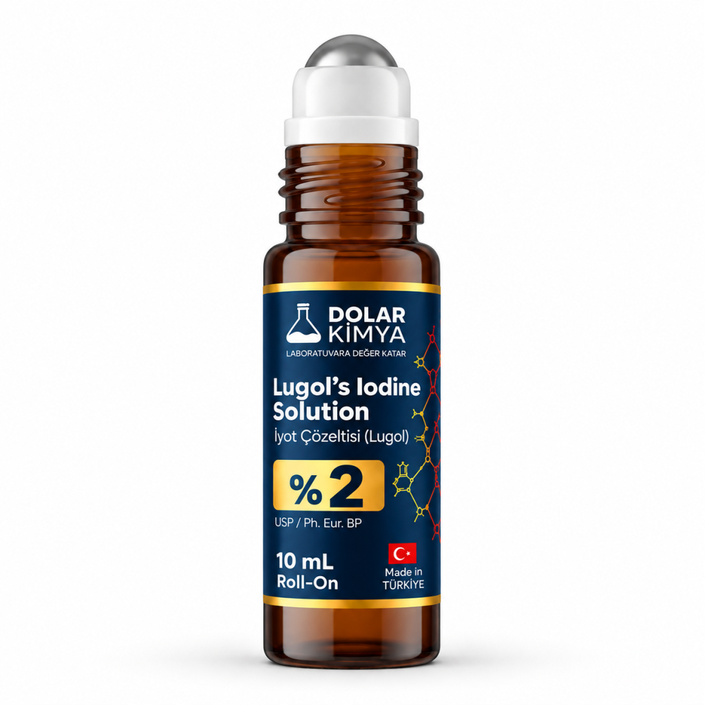 lugol iyot cozeltisi 2 roll on cam damlalikli 10 ml