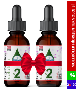 Lugol İyot Çözeltisi %2 (Cam Damlalıklı) | 2x100 mL