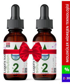 Lugol İyot Çözeltisi %2 (Cam Damlalıklı) | 2x30 mL