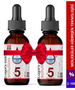 Lugol İyot Çözeltisi %5 (Cam Damlalıklı) | 2x100 mL