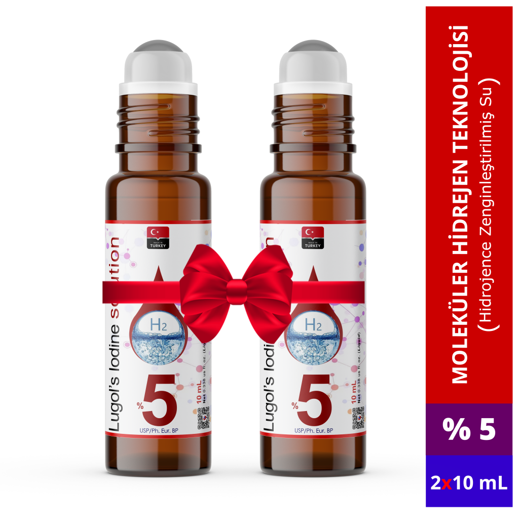 Lugol 5iyotcozeltisi lugolsiodine dolarkimya 2x10mL