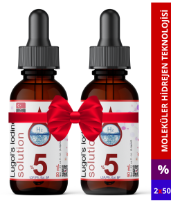 Lugol İyot Çözeltisi %5 (Cam Damlalıklı) | 2x50 mL
