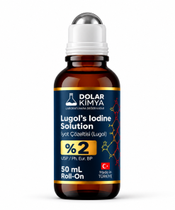 İyot Kafesi İçin Lügol %2 | 50 mL (Sürülebilir Roll-On Başlıklı Cam Şişe,İyot Kalemi,Pharma Grade)