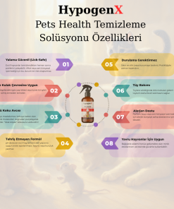 HypogenX Pets Health - Göz ve Kulak Temizleme Solüsyonu - 5 Litre (Hipokloröz Asit Bazlı)