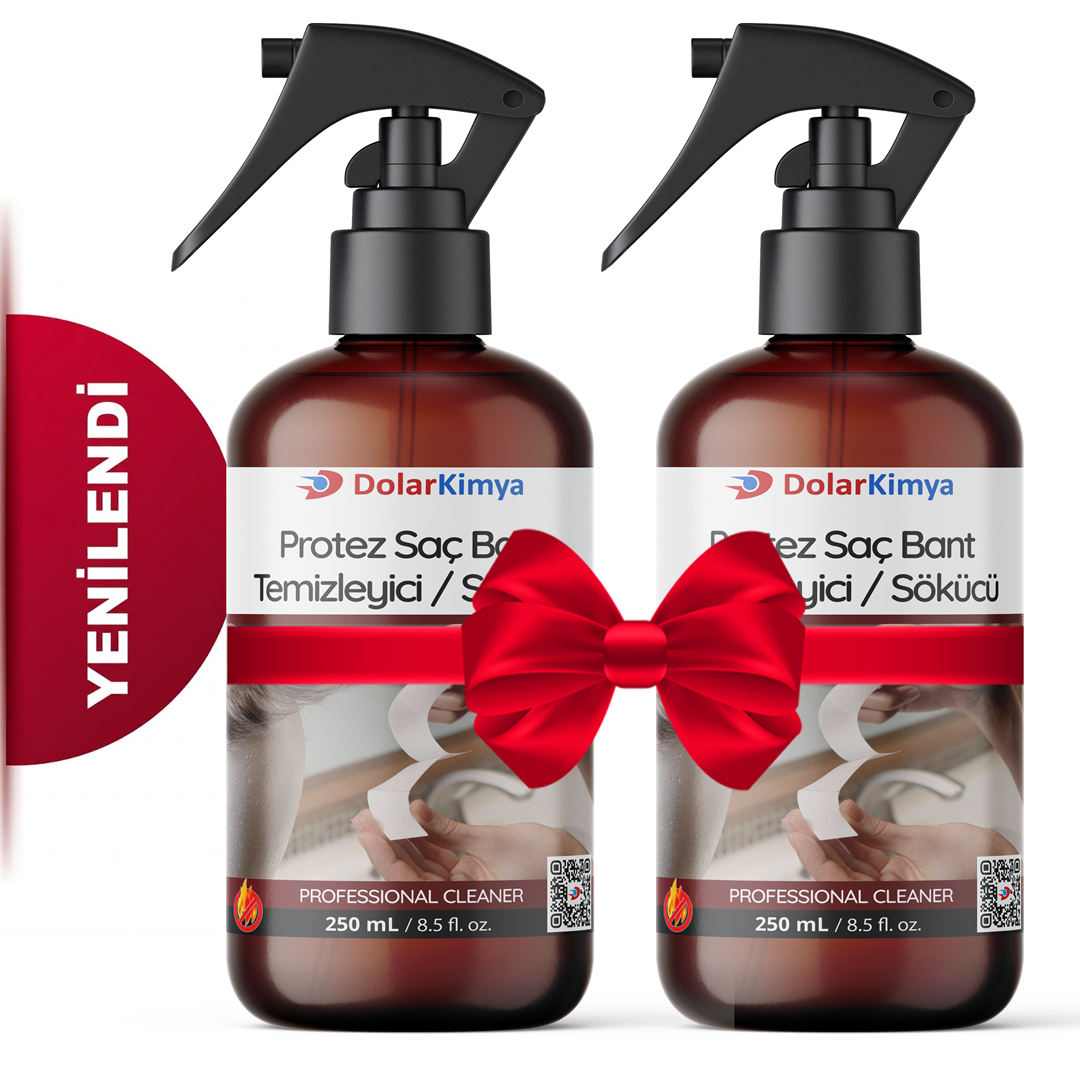 Protez Saç Bant Sökücüsü Temizleyicisi (Alkol Bazlı) | 2x250 ML Protez Saç Bant Sökücüsü Temizleyicisi (Alkol Bazlı) | 2x250 ML
