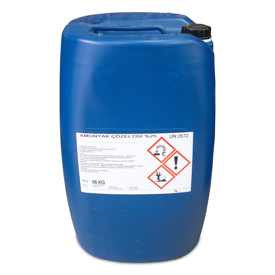 Amonyak (%25 Sulu Amonyak, Amonyum Hidroksit) Amonyak - 65 Litre (%25 Sulu Amonyak, Amonyum Hidroksit) - Görsel 1