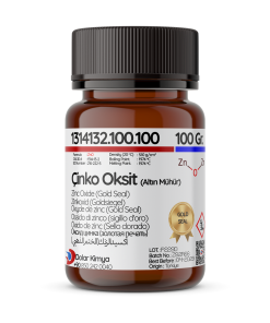 Çinko Oksit - 100 Gram (Altın Mühür,Kozmetik Tip,Mikronize,Zinc Oxide)