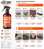 c22 DRY - Kuru Protez Saç Bant Sökücüsü Temizleyici - Görsel 4