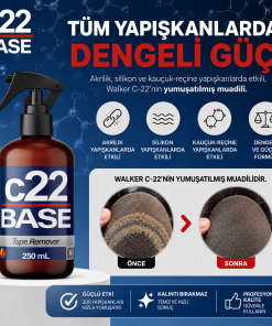c22 BASE – Standart Protez Saç Bant Sökücü Temizleyici