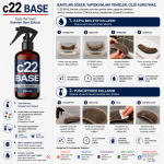 c22 BASE – Standart Protez Saç Bant Sökücü Temizleyici - Görsel 3