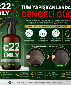 c22 OILY – Yağ Bazlı Protez Bant Sökücü Temizleyici