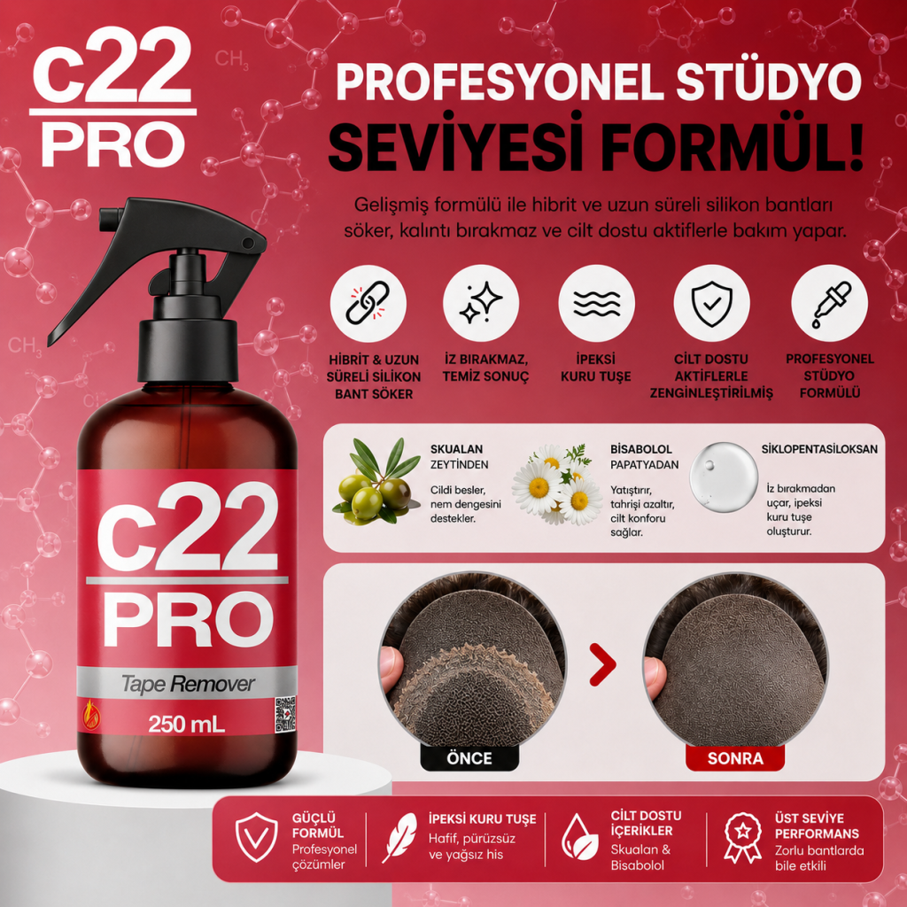 c22pro premium protez sac bant sokucu ayrinti